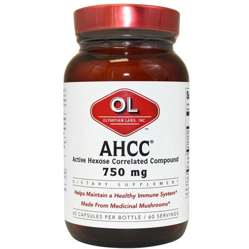 Olympian Labs Ahcc Active Hexose Correlated Compound 750 Mg Capsules - 60 Ea